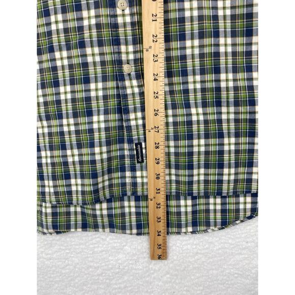 Abercrombie & Fitch Men’s L Plaid Shirt Short Sleeve Button Up Vintage 90s - Picture 5 of 6